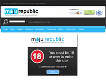 Tablet Screenshot of mojurepublic.com